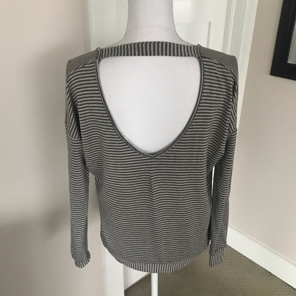 Elan Open Back Long Sleeve Top, S